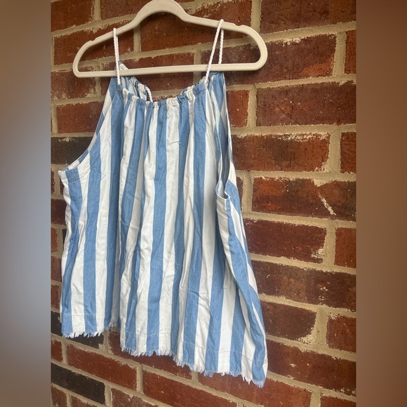 Maeve Anthropologie Chambray Printed Halter Top Size XL - Picture 5 of 12